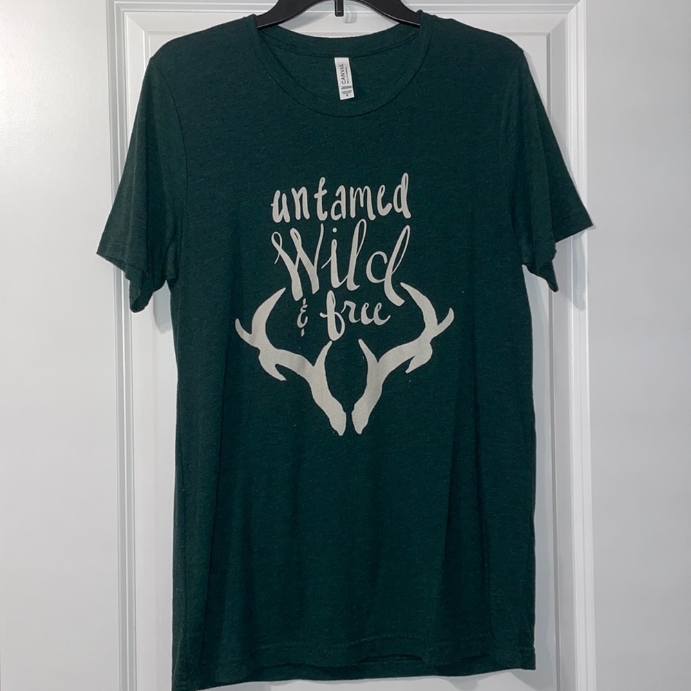 ‼️ 3/$20 - Bella Canvas Rosebud’s Tees Design “Untamed Wild & Free” | Size: M